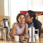 StepUp Stainless Steel Moka Pot – 4/6/10-Cup Stovetop Espresso Maker