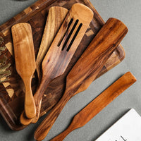 Teak wooden spatulas