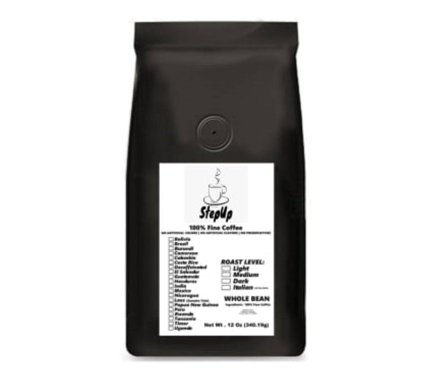 African Espresso, Medium Dark-StepUp Coffee- 12oz-2lb. Coffee - StepUp Coffee