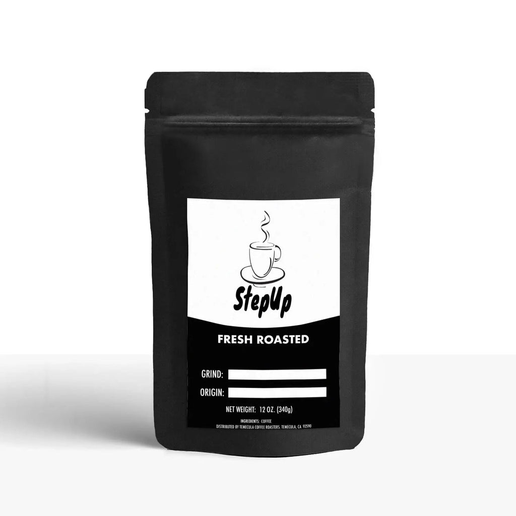 Breakfast Blend, Medium Roast, Whole, Standard, Espresso 12oz -2lbs, Sample pks Coffee - StepUp Coffee