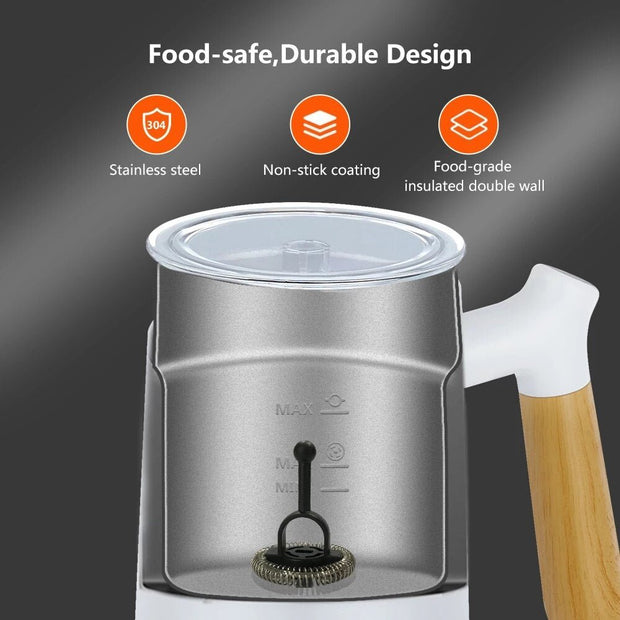 Automatic Milk Frother Electric Hot and Cold for Making Latte