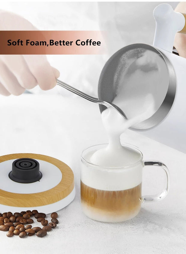 Milk Frother, Automatic Electric Milk Frother and Warmer, Electric Milk  Steamer Milk Heater Soft Foam Maker with Hot & Cold Milk Functionality for