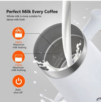 Automatic Coffee Frother Electric Hot and Cold Latte Cappuccino Milk frother - StepUp Coffee