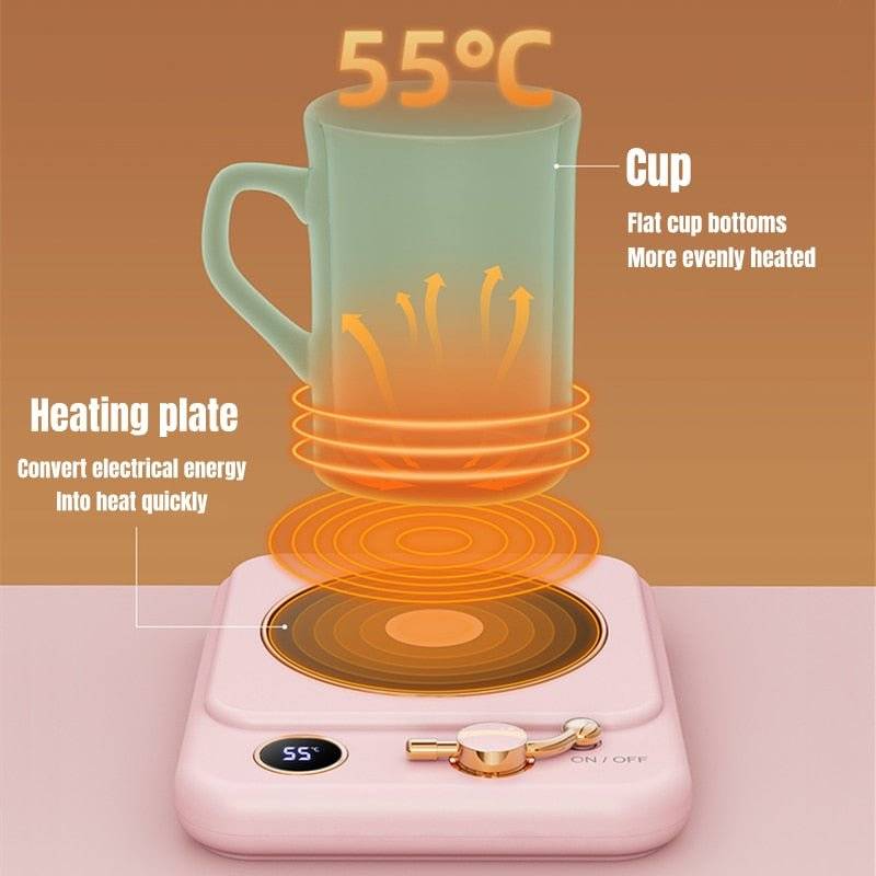 Coffee Cup Wamer Electric Mug Heater Constant Temperature 3 Gear Settings, Plug-in 0 - StepUp Coffee