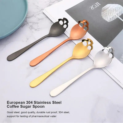 Coffee Scoop Skull 4 Colors Mixing Spoon Stainless Steel - StepUp Coffee