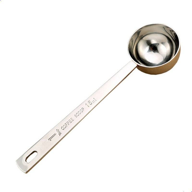 Coffee Scoop Stainless Steel Measuring Spoon Coffee Spoon Silver Gold 0 - StepUp Coffee