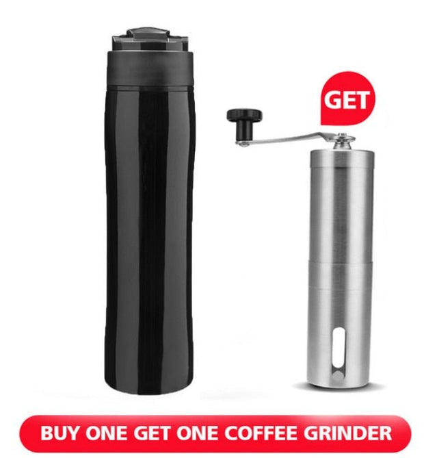 French Press Stainless Steel Portable Coffee Press Maker - StepUp Coffee