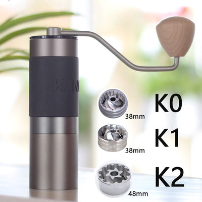 Manual coffee grinder portable mill 420stainless steel 38mm/48mm burr 0 - StepUp Coffee