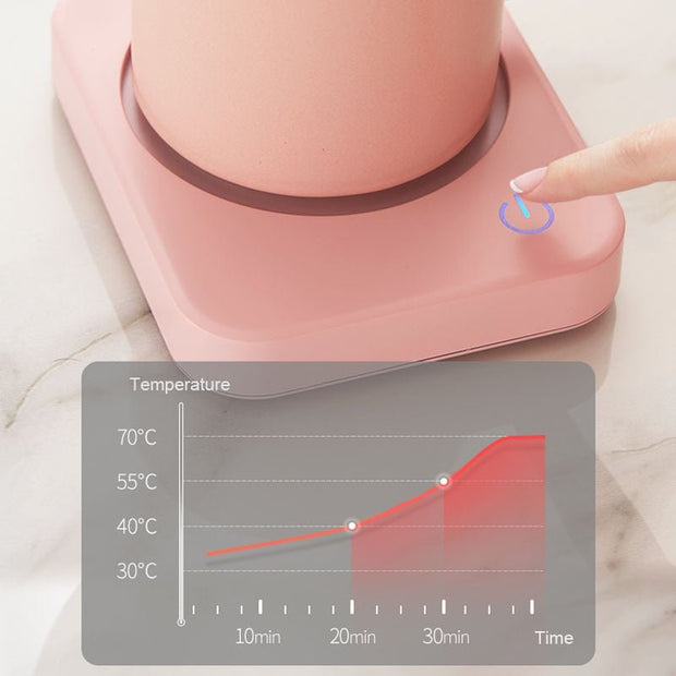 Smart Thermostatic Coaster Cup Heater for Coffee Milk Tea- StepUp Coffee