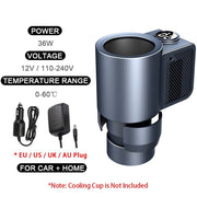Smart 2 In 1 Car Heating Cooling Cup for Coffee Miik Drinks Electric Beverage Warmer Cooler Holder Travel Mini Car Refrigerator - StepUp Coffee