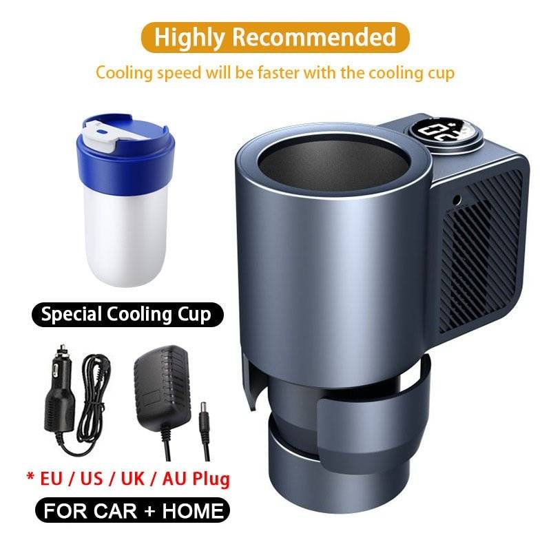 Car Heating Cooling Cup for Coffee Holder Smart 2 in 1 Travel Mini Car Refrigerator Coffee travel mug - StepUp Coffee